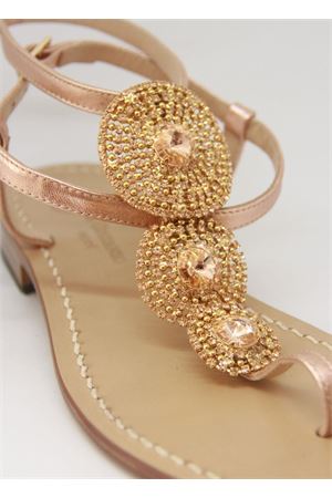 Platinum and pinkish crystals sandals Da Costanzo | S3690ROSA2